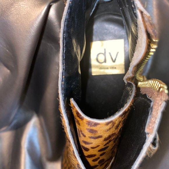 DV Leopard Ankle Bootie Calf Hair 6.5 GORGEOUS bnwot - Picture 5 of 9